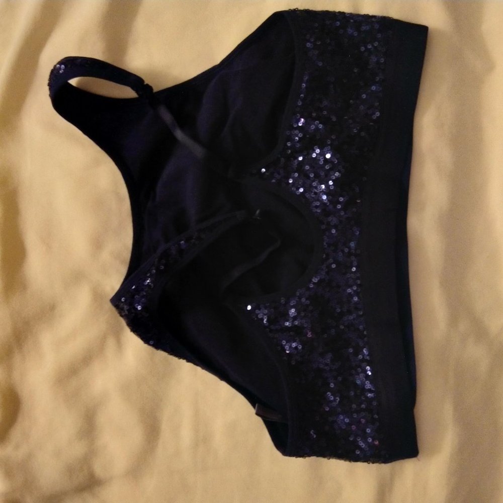 Blue Sequin Crop Top *NEW* - Picture 3 of 3